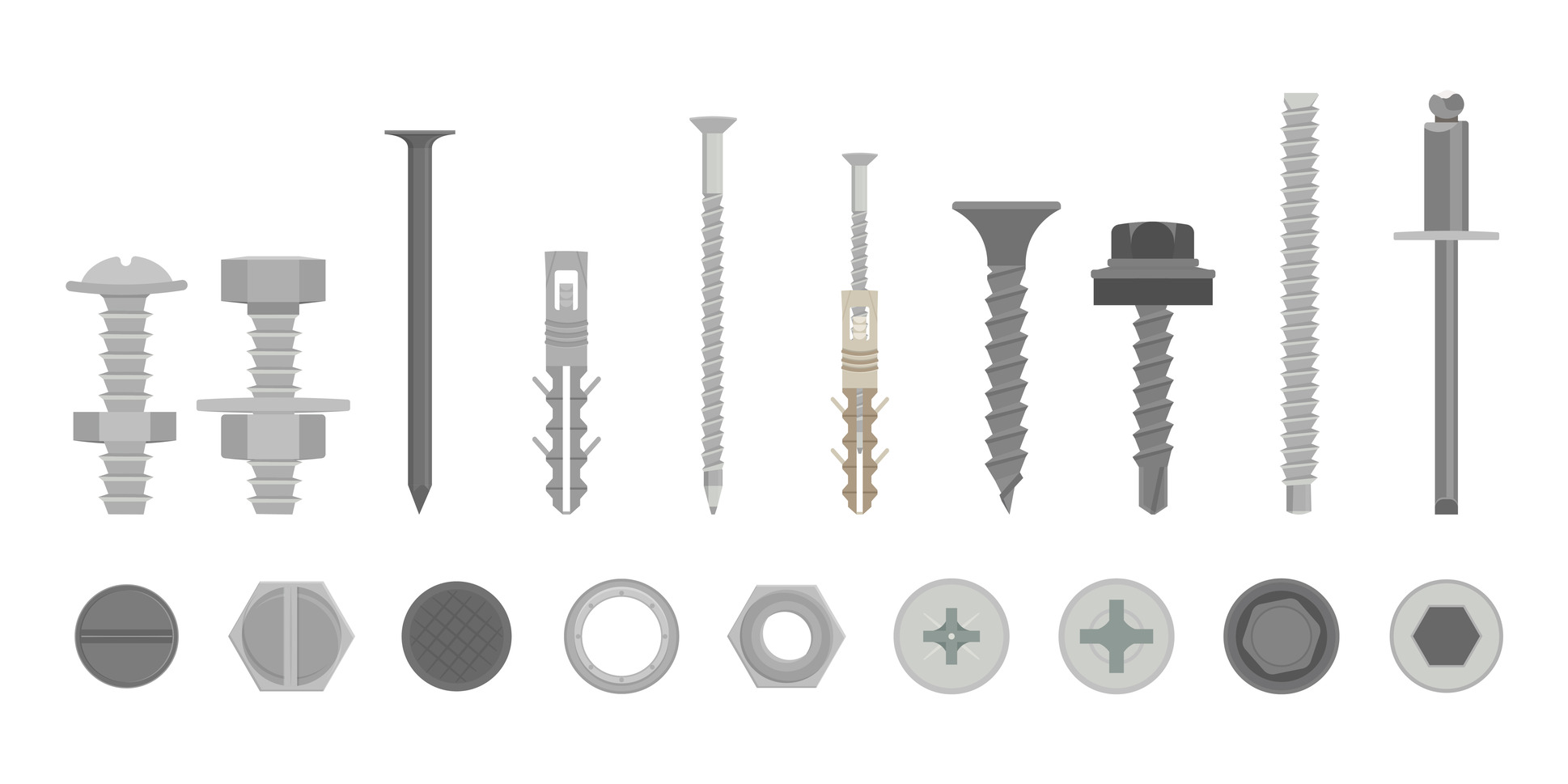 Roofing screws